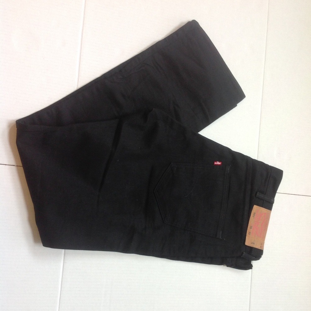 Levi's 501 Black Denim Jeans Red Tag Original Fit
